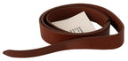 Costume National Brown Leather Silver Fastening Belt - Maison Luxe