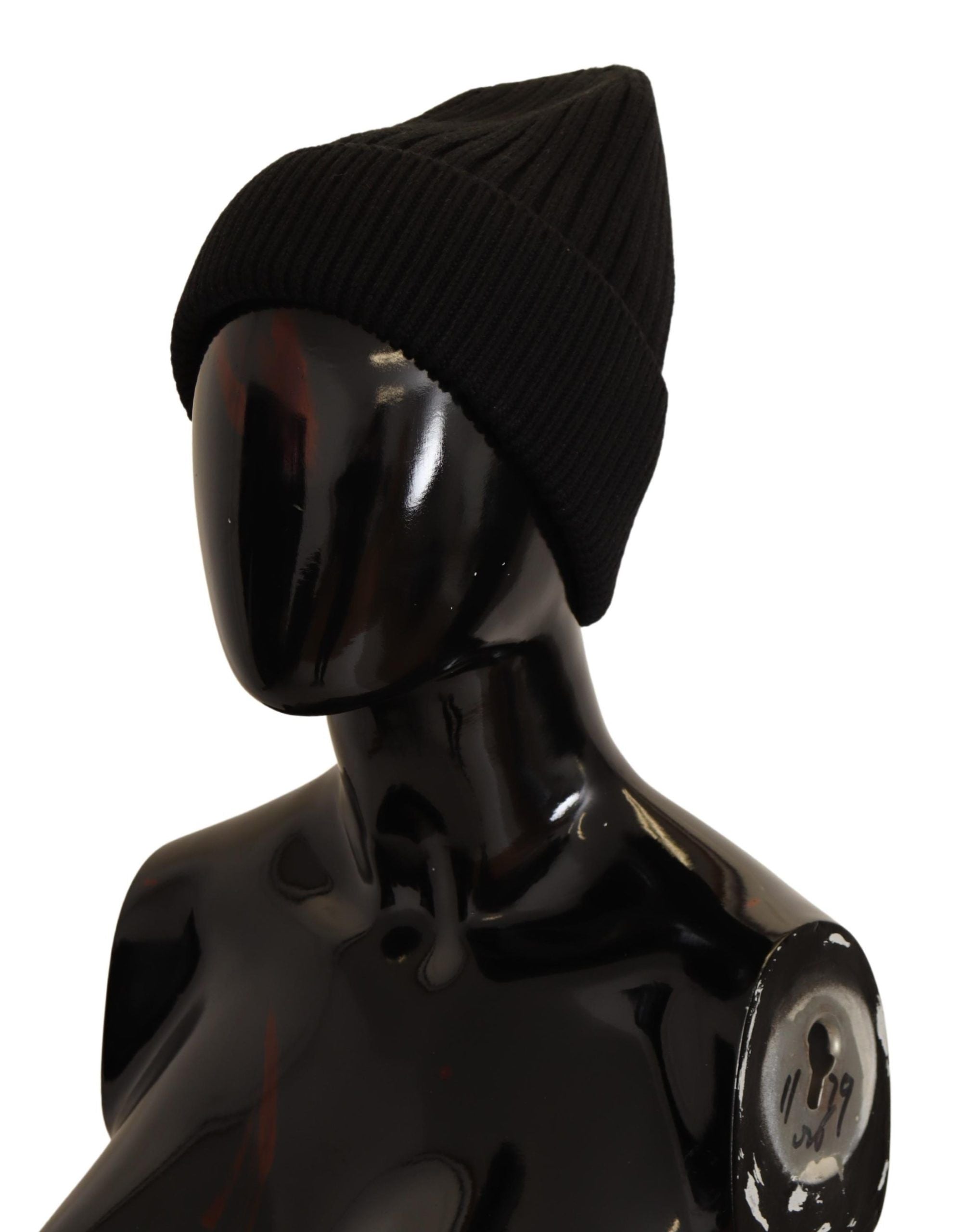 Dolce & Gabbana Black Wool Knit Women Winter Hat - Maison Luxe