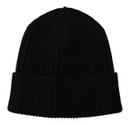 Dolce & Gabbana Black Wool Knit Women Winter Hat - Maison Luxe