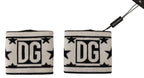 Dolce & Gabbana White Black Wool Logo #DGMILLENNIALS Wristband - Maison Luxe