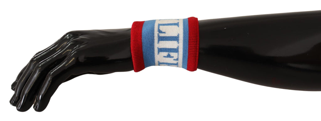 Dolce & Gabbana Multicolor King Of My Life Cashmere Wristband - Maison Luxe