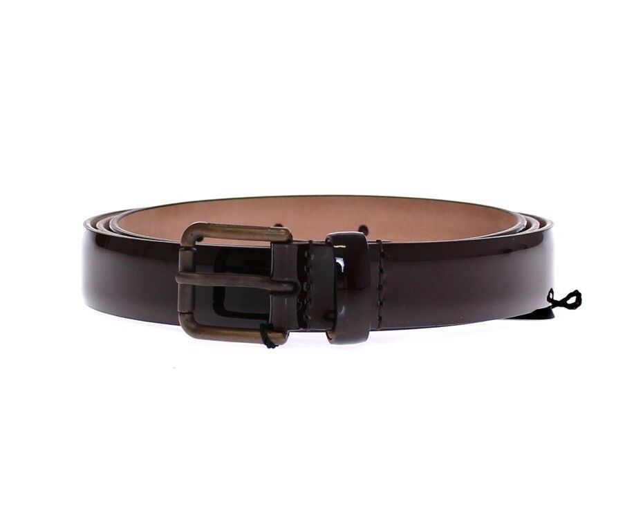 Dolce & Gabbana Brown Leather Logo Belt Cintura Belt - Maison Luxe