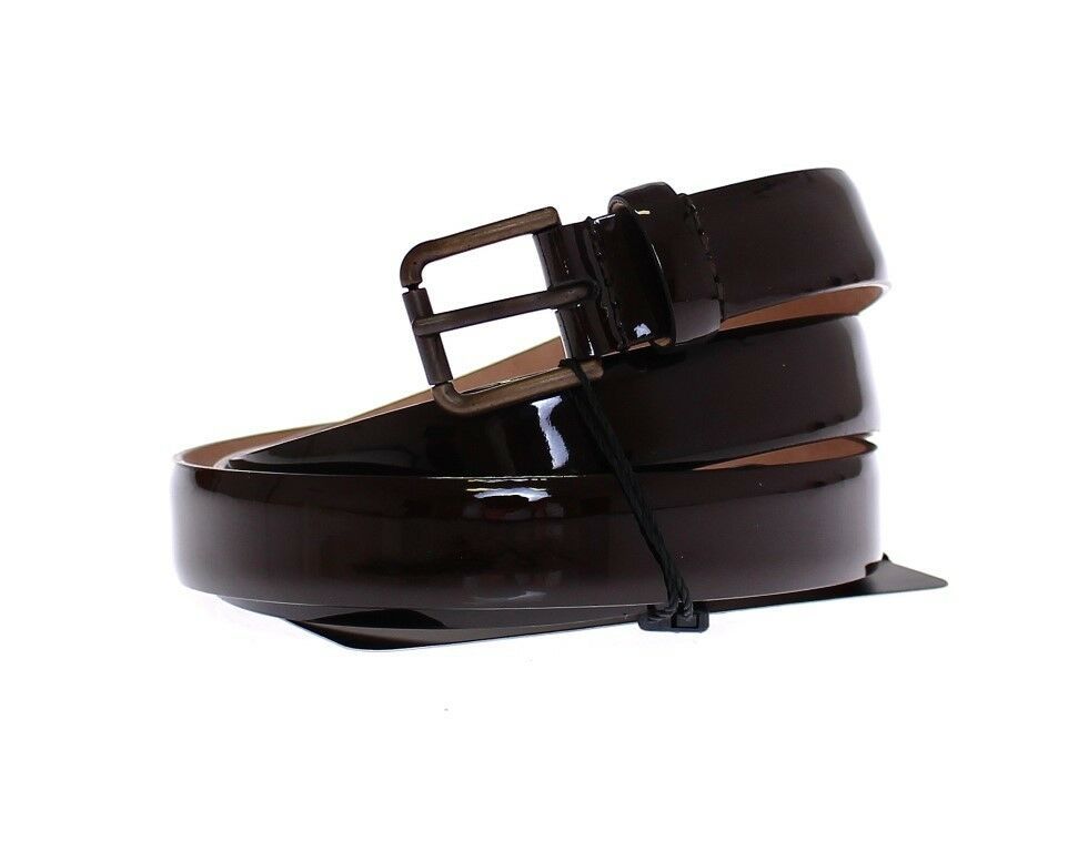 Dolce & Gabbana Brown Leather Logo Belt Cintura Belt - Maison Luxe