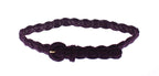Dolce & Gabbana Purple Cotton Gold Logo Waist Belt - Maison Luxe