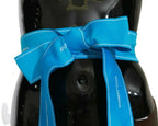 Dolce & Gabbana Blue Waist Ribbon Wide Bow Belt - Maison Luxe