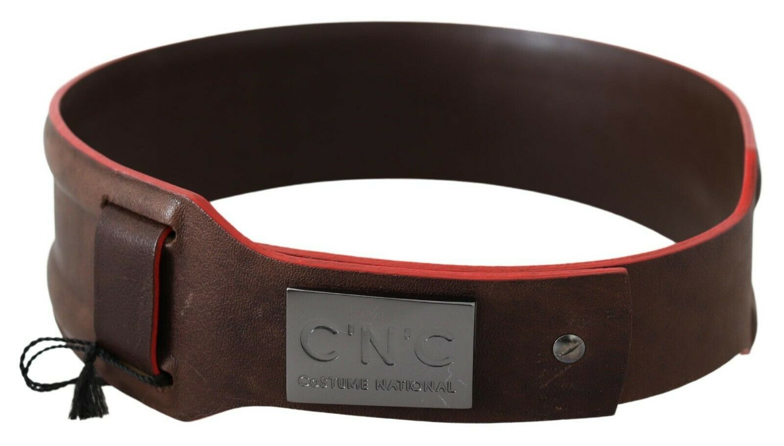 Costume National Dark Brown Genuine Leather Belt - Maison Luxe