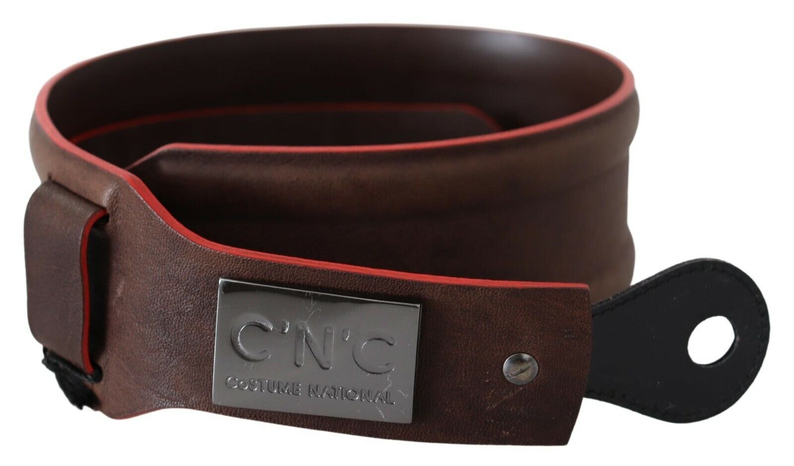 Costume National Dark Brown Genuine Leather Belt - Maison Luxe
