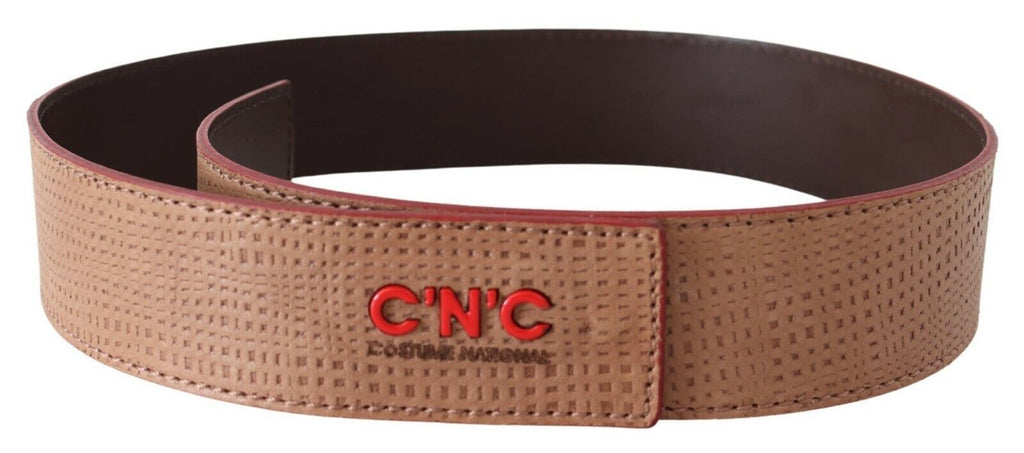 Costume National White Leather Logo Fashion Waist Belt - Maison Luxe