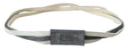 Costume National White Velvet Square Logo Design Waist Belt - Maison Luxe