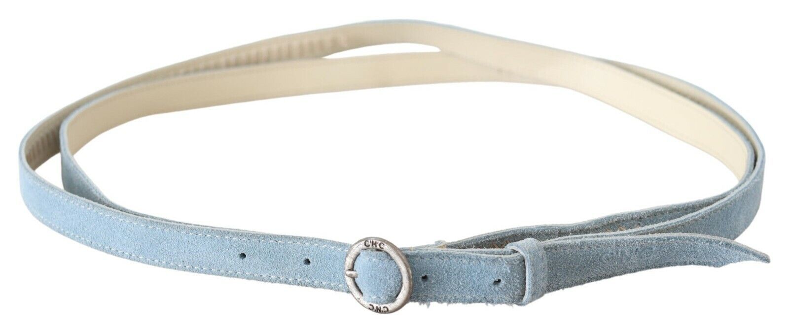 Costume National Blue Skinny Leather Fashion Waist Belt - Maison Luxe