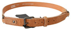 Costume National Light Brown Genuine Leather Belt - Maison Luxe