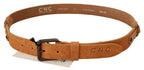 Costume National Light Brown Buckle Waist Belt - Maison Luxe