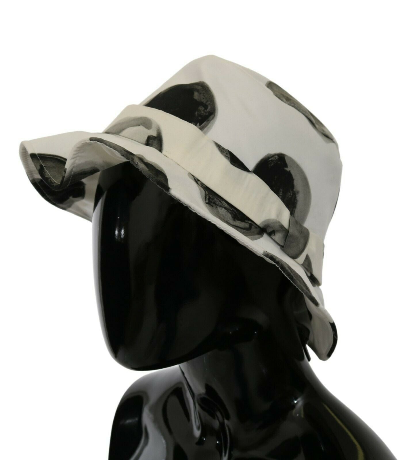 Dolce & Gabbana White Cotton Big Polka Dot Pattern Bucket Hat - Maison Luxe