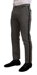 Dolce & Gabbana Black White Check 3 Piece Set MARTINI Suit