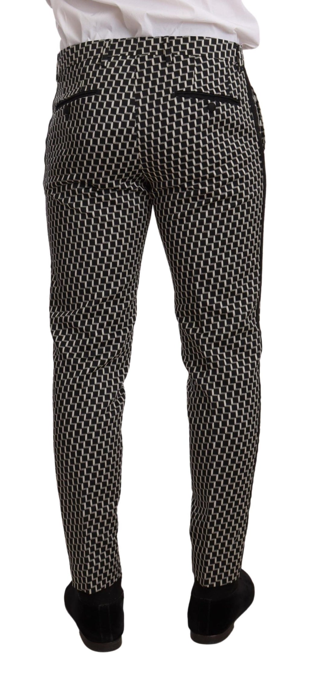 Dolce & Gabbana Black White Check 3 Piece Set MARTINI Suit