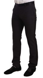 Dolce & Gabbana Blue Velvet Cotton Slim Fit Smoking Suit