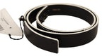 Costume National Black White Leather Fashion Waist  Belt - Maison Luxe