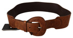 Costume National Brown Leather Fashion Waist Buckle Belt - Maison Luxe