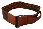 Ermanno Scervino Dark Brown Leather Buckle Waist Belt - Maison Luxe