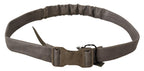 Costume National Gray Leather Silver Buckle Waist Belt - Maison Luxe