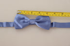 Dolce & Gabbana Purple 100% Silk Adjustable Neck Papillon Bow Tie - Maison Luxe