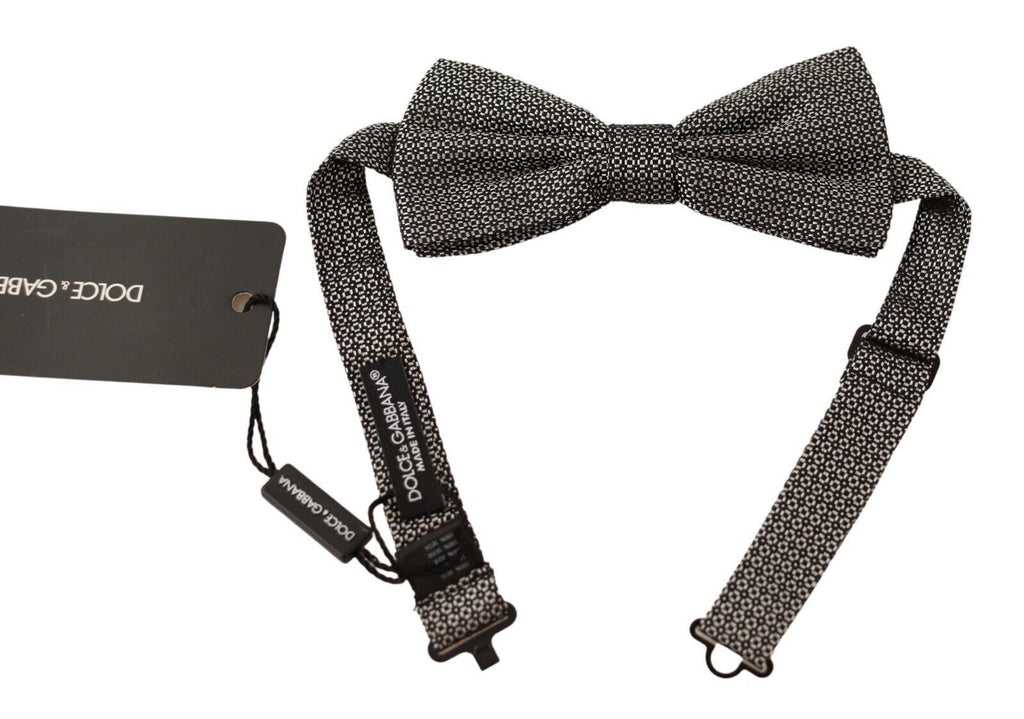 Dolce & Gabbana Multicolor Patterned Adjustable Neck Papillon Bow Tie - Maison Luxe