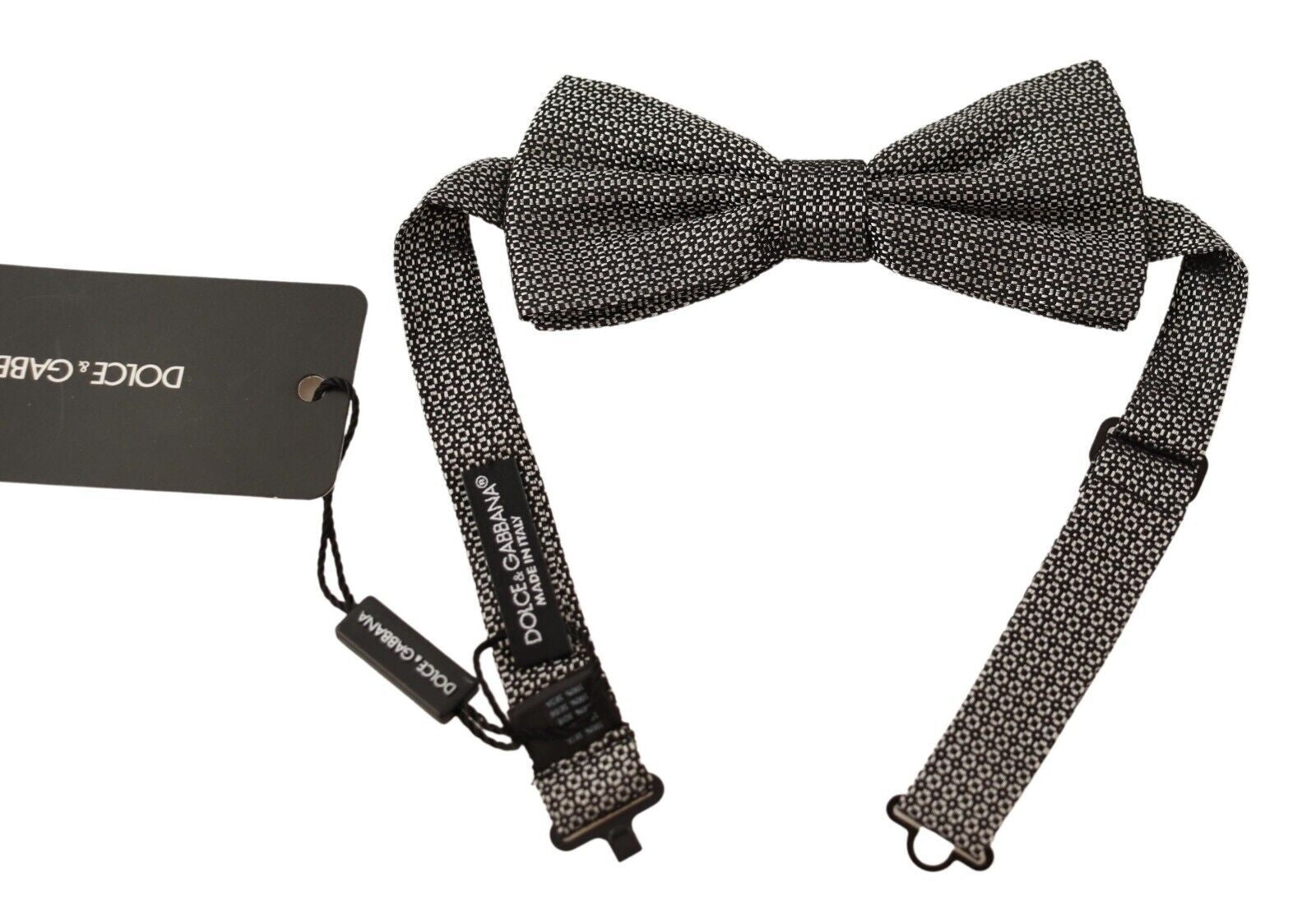 Dolce & Gabbana Multicolor Patterned Adjustable Neck Papillon Bow Tie - Maison Luxe