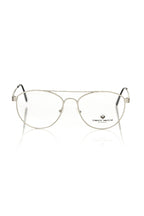 Frankie Morello Silver Metallic Mens Eyeglass Frame