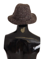 Dolce & Gabbana Gray Melange Blended Textured Tweed Hat - Maison Luxe