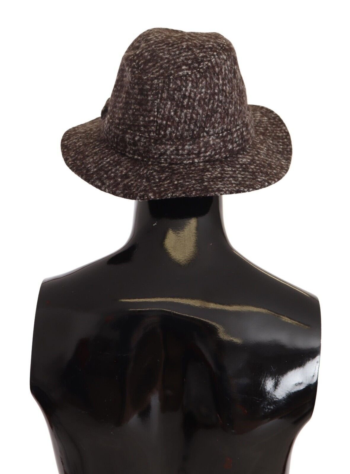 Dolce & Gabbana Gray Melange Blended Textured Tweed Hat - Maison Luxe