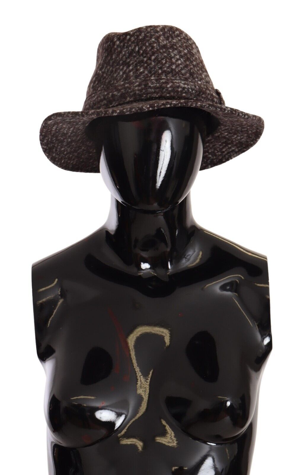 Dolce & Gabbana Gray Melange Blended Textured Tweed Hat - Maison Luxe