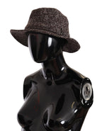 Dolce & Gabbana Gray Melange Blended Textured Tweed Hat - Maison Luxe
