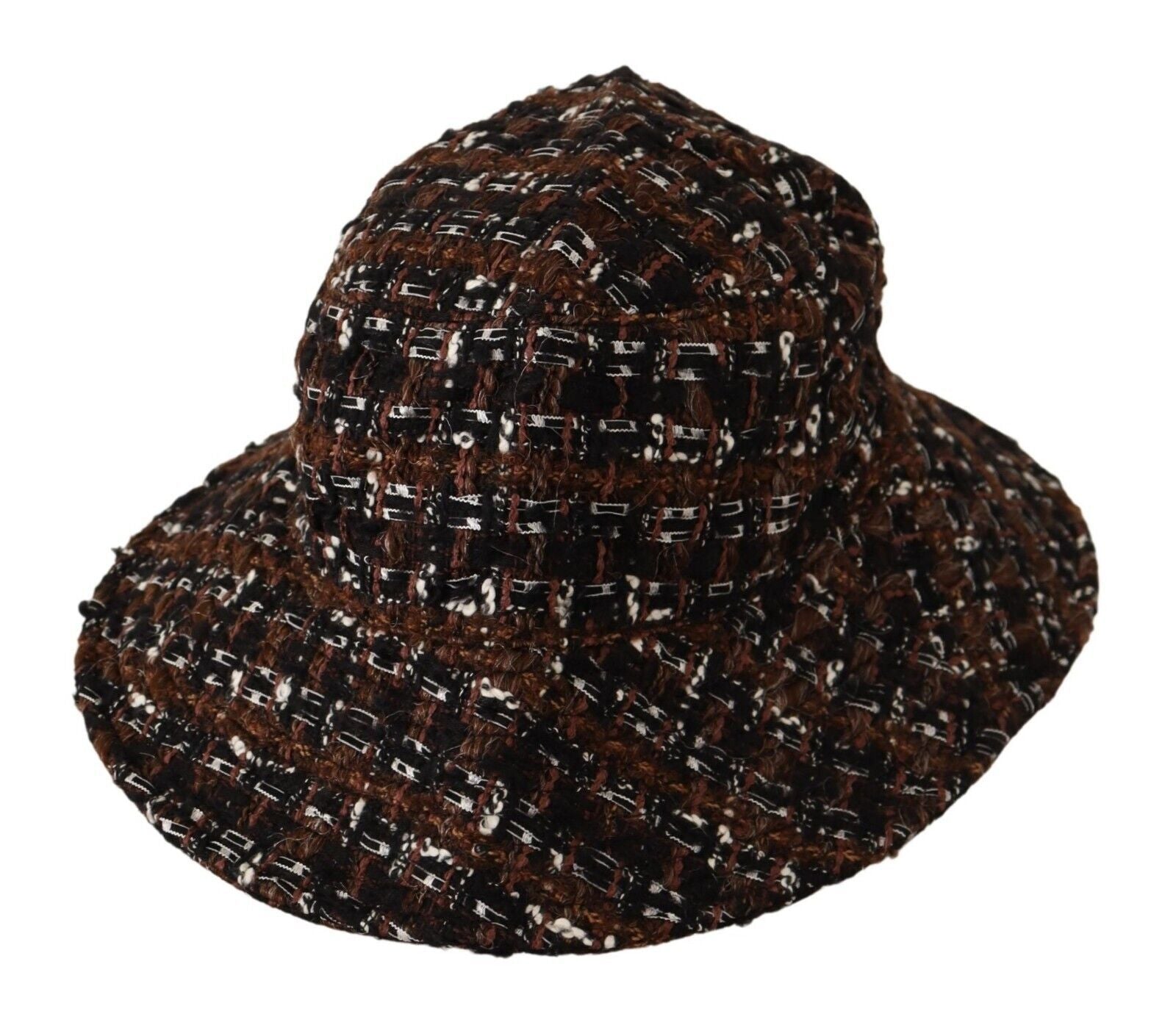 Dolce & Gabbana Multicolor Fabric Woven Wide Brim Bucket Hat - Maison Luxe