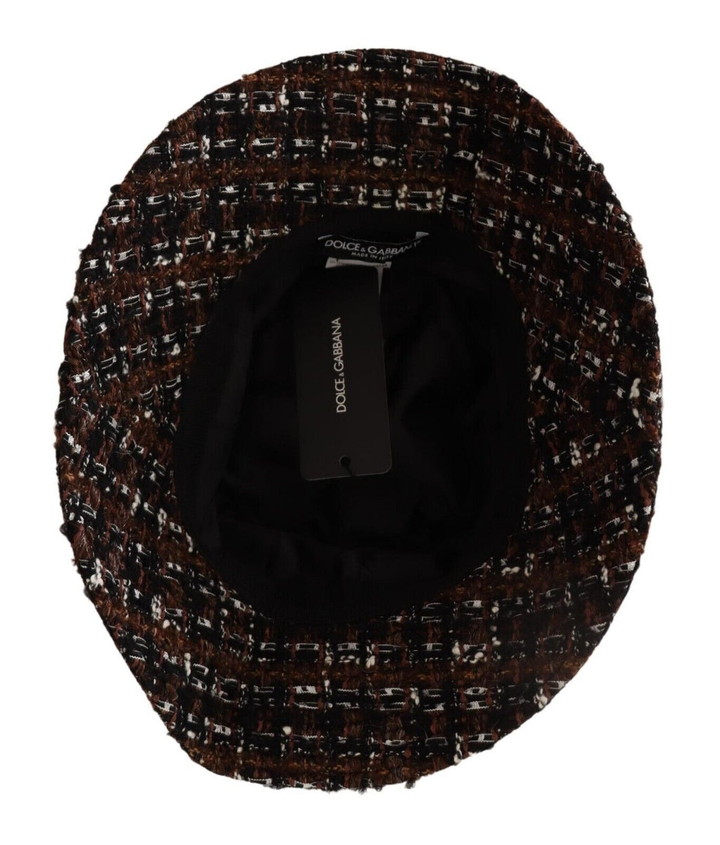 Dolce & Gabbana Multicolor Fabric Woven Wide Brim Bucket Hat - Maison Luxe