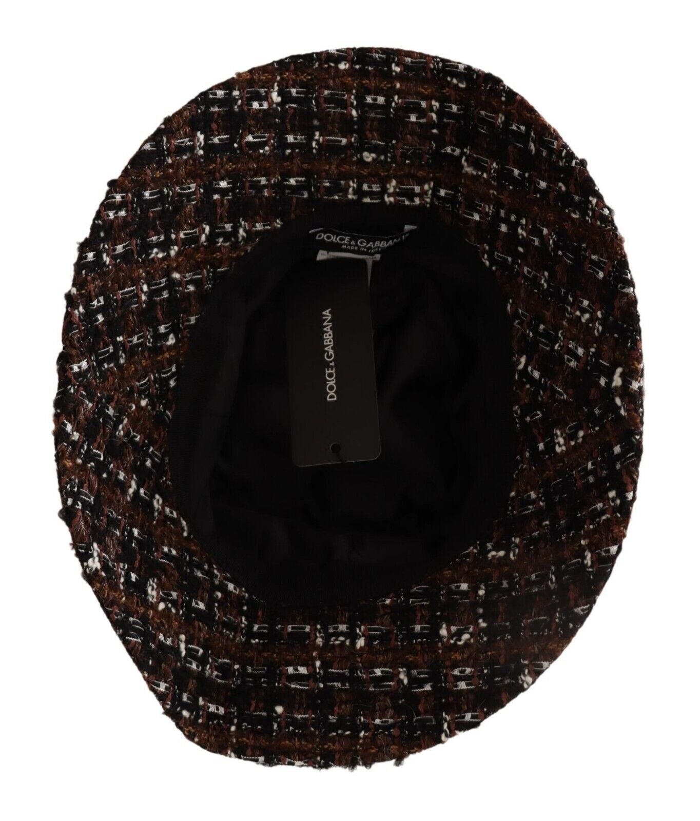 Dolce & Gabbana Multicolor Fabric Woven Wide Brim Bucket Hat - Maison Luxe