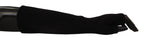 Dolce & Gabbana Black Knitted Fingerless Elbow Length Gloves - Maison Luxe