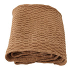 Dolce & Gabbana Dark Brown Wrap Shawl Knitted Camel Scarf - Maison Luxe