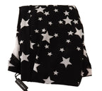 Dolce & Gabbana Black White Stars Print Nylon Stockings