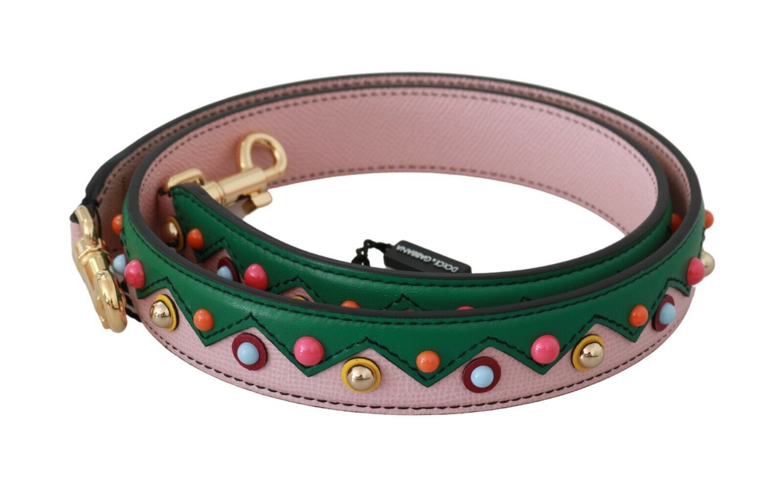 Dolce & Gabbana Shoulder Strap Leather Pink Handbag Accessory - Maison Luxe