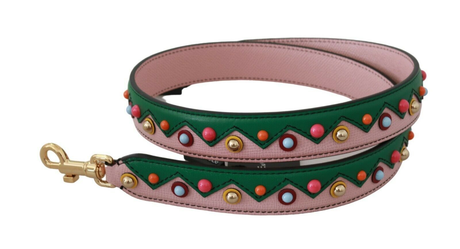 Dolce & Gabbana Shoulder Strap Leather Pink Handbag Accessory - Maison Luxe