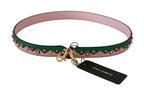 Dolce & Gabbana Shoulder Strap Leather Pink Handbag Accessory - Maison Luxe