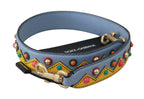 Dolce & Gabbana Blue Handbag Accessory Shoulder Strap Leather - Maison Luxe