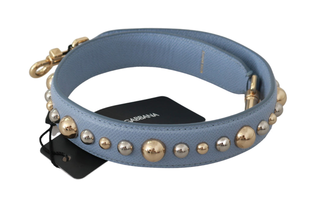 Dolce & Gabbana Blue Leather Handbag Accessory Shoulder Strap - Maison Luxe