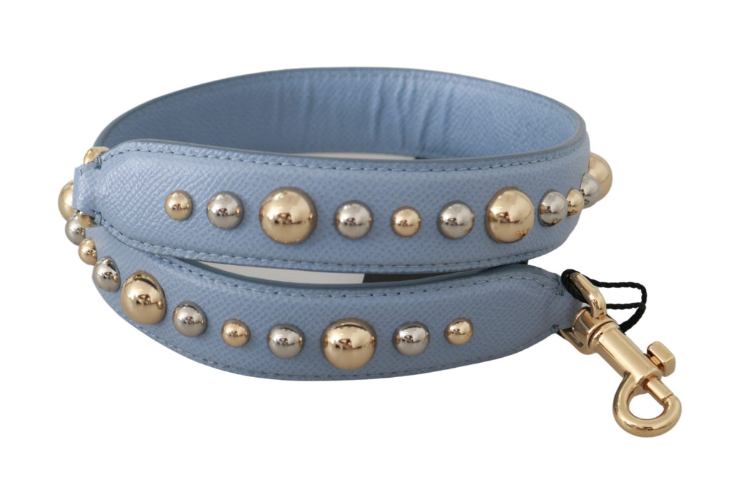 Dolce & Gabbana Blue Leather Handbag Accessory Shoulder Strap - Maison Luxe