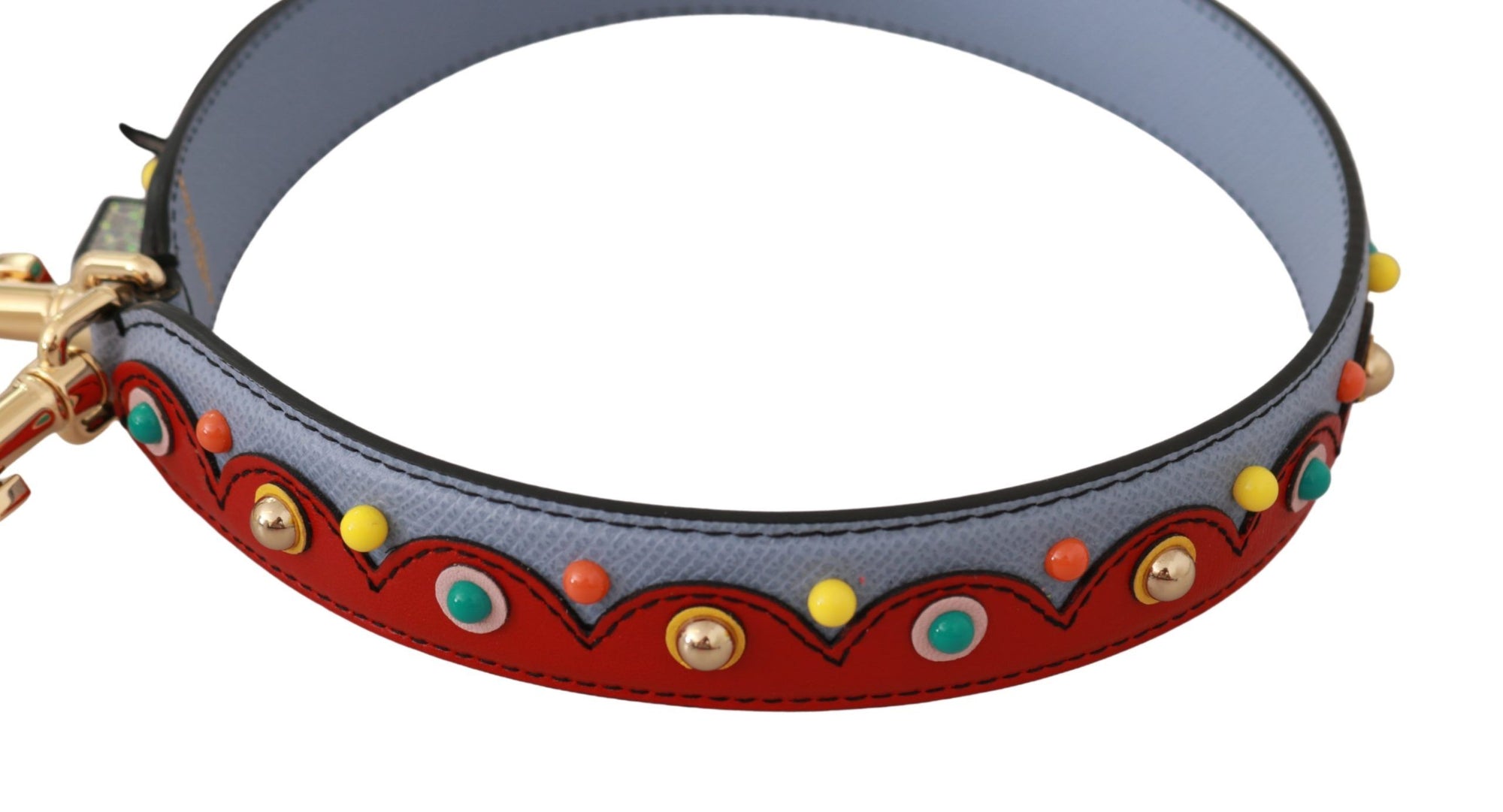 Dolce & Gabbana Blue Handbag Accessory Leather Shoulder Strap - Maison Luxe