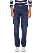 Bikkembergs Dark Blue Cotton Men Jeans