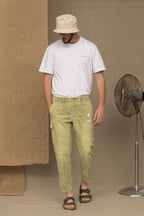 Don The Fuller Military Green Cotton Men Jeans