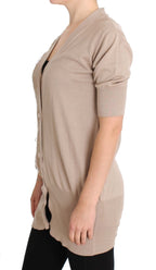 PINK MEMORIES Pink Lace Cotton Cardigan Sweater