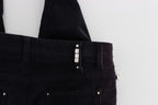 Costume National Purple Cropped Corduroys Jeans