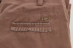 Costume National Brown Cropped Corduroys Pants